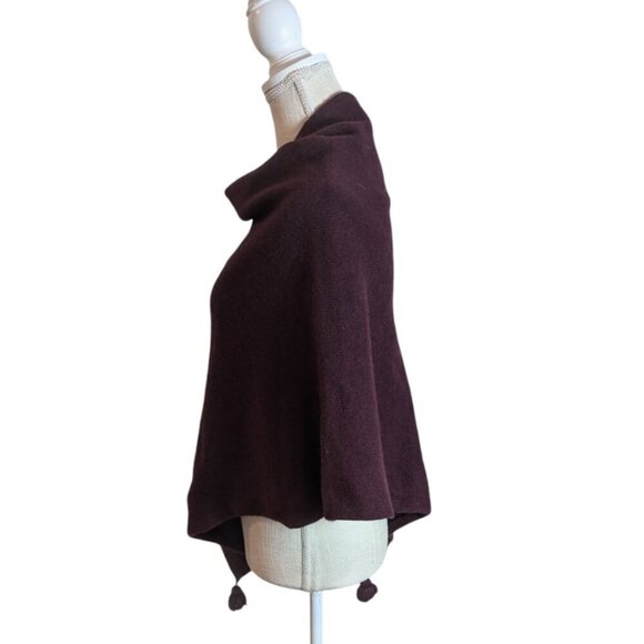 Ann Taylor Cashmere Blend Asymmetrical Poncho - Picture 3 of 5